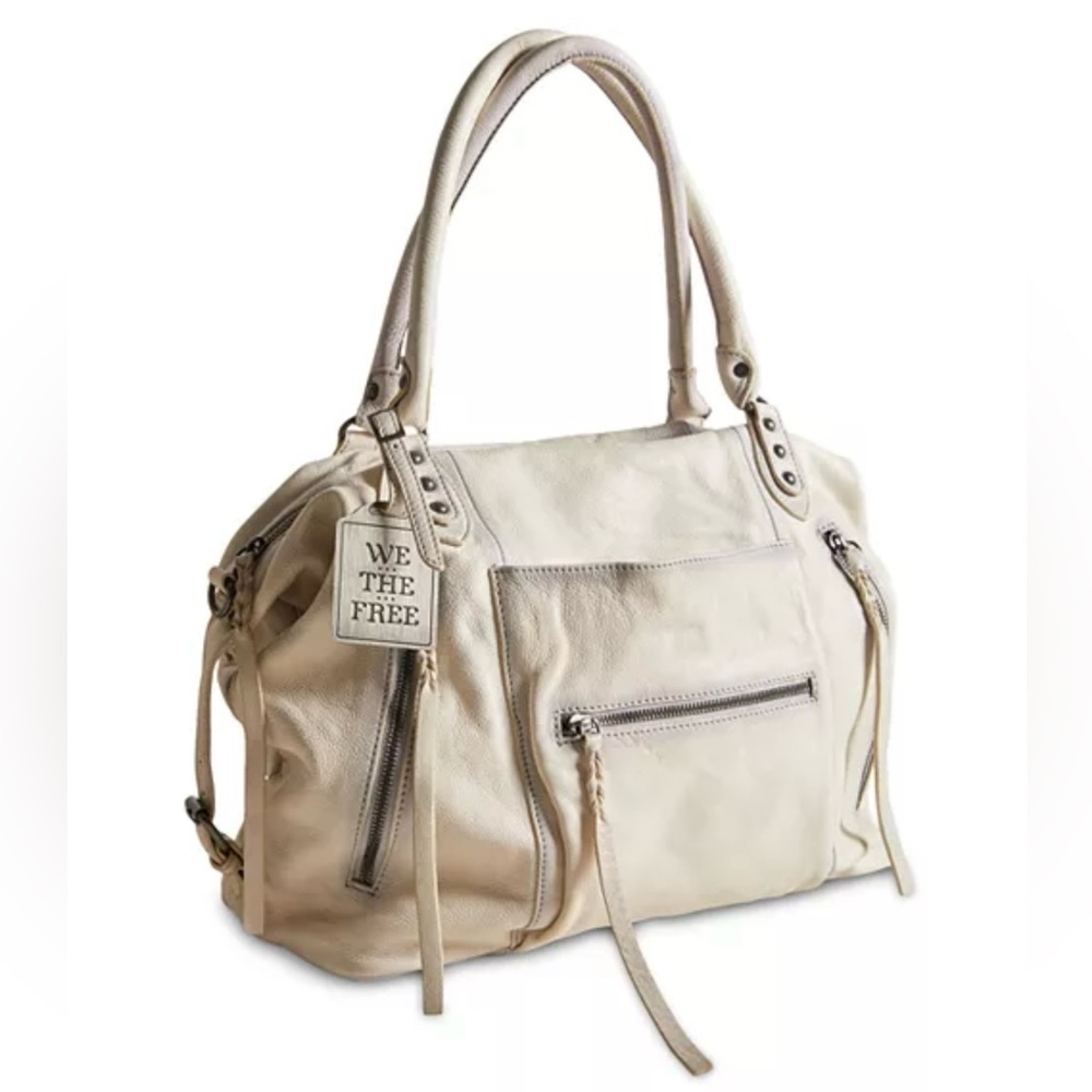 We the Free Free People Emerson Tote Salt Ivory Bone Bag Purse